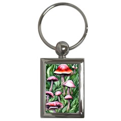 Charm Of The Toadstool Key Chain (rectangle) by GardenOfOphir