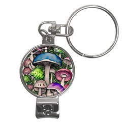 Necromancy Of The Mushroom Nail Clippers Key Chain by GardenOfOphir