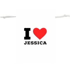 I Love Jessica Lightweight Drawstring Pouch (xl) by ilovewhateva