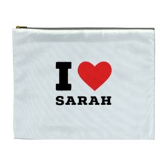 I Love Sarah Cosmetic Bag (xl) by ilovewhateva