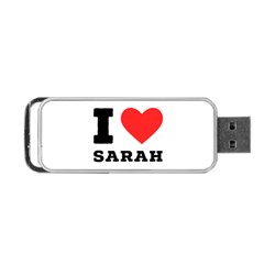 I Love Sarah Portable Usb Flash (one Side) by ilovewhateva