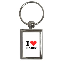 I Love Nancy Key Chain (rectangle)