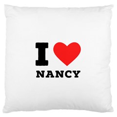 I Love Nancy Standard Premium Plush Fleece Cushion Case (one Side)