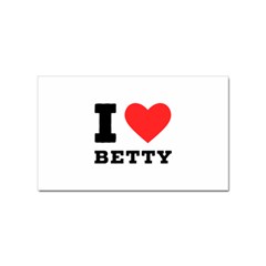 I Love Betty Sticker Rectangular (100 Pack) by ilovewhateva
