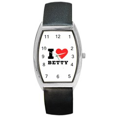 I Love Betty Barrel Style Metal Watch by ilovewhateva