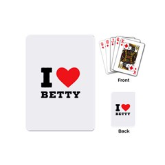 I Love Betty Playing Cards Single Design (mini) by ilovewhateva