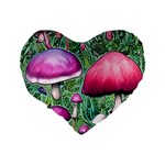 Conjuration Mushroom Standard 16  Premium Flano Heart Shape Cushions Back