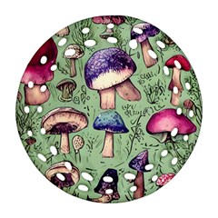Presto Mushroom For Prestidigitation And Legerdemain Ornament (round Filigree) by GardenOfOphir