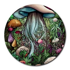 Craft Mushroom Round Mousepad by GardenOfOphir