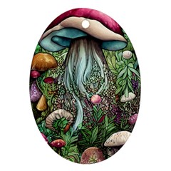 Craft Mushroom Ornament (oval) by GardenOfOphir