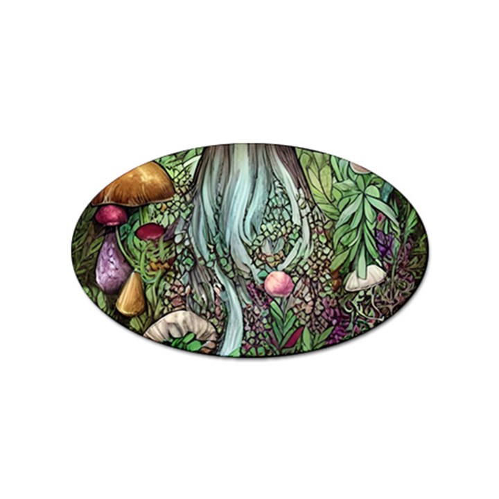 Craft Mushroom Sticker (Oval)