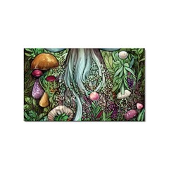 Craft Mushroom Sticker Rectangular (10 Pack) by GardenOfOphir