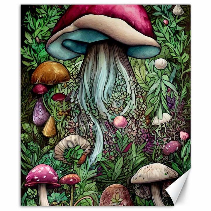 Craft Mushroom Canvas 8  x 10 