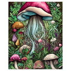 Craft Mushroom Drawstring Bag (small) by GardenOfOphir