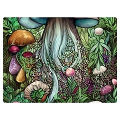 Craft Mushroom One Side Premium Plush Fleece Blanket (extra Small) by GardenOfOphir