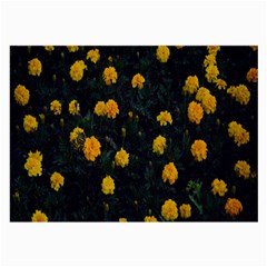 Bloomed Yellow Petaled Flower Plants Large Glasses Cloth (2 Sides) by artworkshop