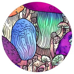 Forest Mushroom Round Trivet by GardenOfOphir
