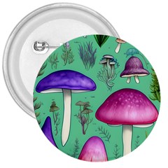 Foraging In The Mushroom Forest 3  Buttons by GardenOfOphir