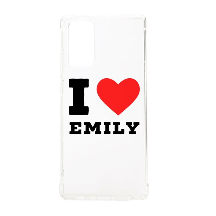 I love emily Samsung Galaxy Note 20 TPU UV Case