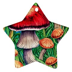 Woodsy Foraging Garden Star Ornament (two Sides) by GardenOfOphir