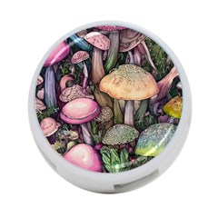 Mushroom Magic 4-port Usb Hub (one Side) by GardenOfOphir