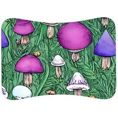 Woodsy Pottery Forest Mushroom Foraging Velour Seat Head Rest Cushion by GardenOfOphir