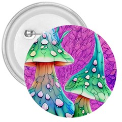 Garden Mushroom Foraging 3  Buttons by GardenOfOphir