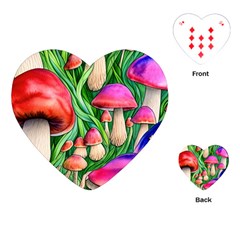 Mushroom Playing Cards Single Design (heart) by GardenOfOphir