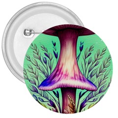Tiny Witchy Mushroom 3  Buttons by GardenOfOphir