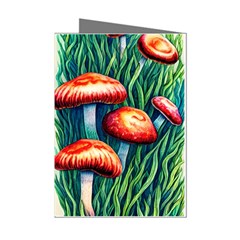 Enchanted Forest Mushroom Mini Greeting Cards (pkg Of 8) by GardenOfOphir