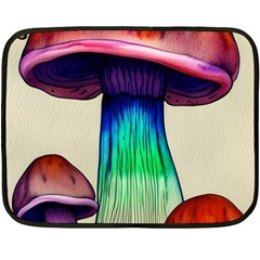 Tiny Mushroom Fleece Blanket (mini) by GardenOfOphir