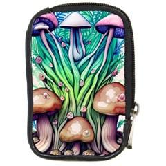 Goblin Core Forest Mushroom Compact Camera Leather Case by GardenOfOphir