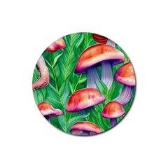 A Forest Fantasy Rubber Coaster (round) by GardenOfOphir
