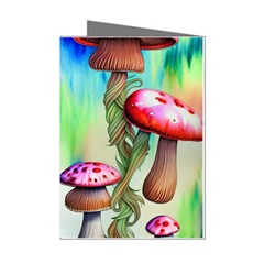 Warm Mushroom Forest Mini Greeting Cards (pkg Of 8) by GardenOfOphir