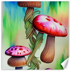 Warm Mushroom Forest Canvas 12  X 12  by GardenOfOphir