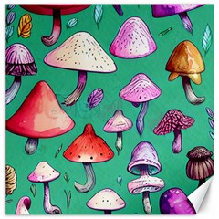 Goblin Mushroom Forest Boho Witchy Canvas 12  X 12  by GardenOfOphir