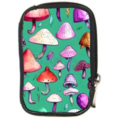 Goblin Mushroom Forest Boho Witchy Compact Camera Leather Case by GardenOfOphir