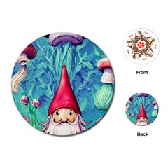 Mushroom Magic Playing Cards Single Design (round) by GardenOfOphir