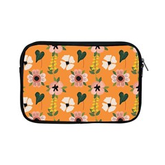 Flower Orange Pattern Floral Apple Ipad Mini Zipper Cases