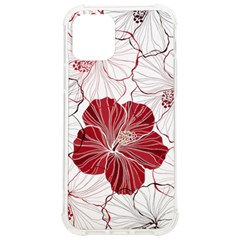 Red Hibiscus Flowers Art Iphone 12/12 Pro Tpu Uv Print Case by Jancukart