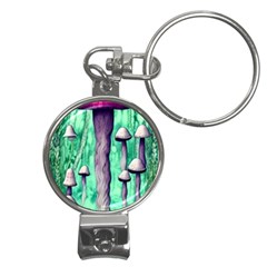 Witchy Mushroom Nail Clippers Key Chain by GardenOfOphir