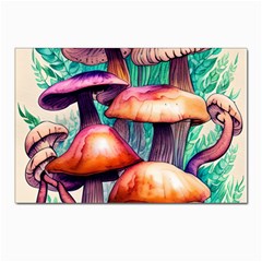 Witchy Mushrooms In The Woods Postcards 5  X 7  (pkg Of 10) by GardenOfOphir