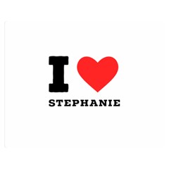I Love Stephanie Premium Plush Fleece Blanket (medium) by ilovewhateva