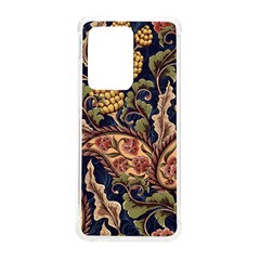 Leaves Flowers Background Texture Paisley Samsung Galaxy S20 Ultra 6 9 Inch Tpu Uv Case by Jancukart