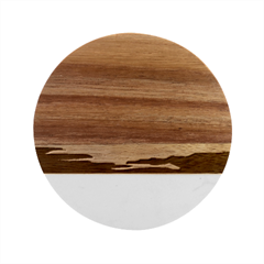 Sunset Ocean Beach Water Tropical Island Vacation 4 Marble Wood Coaster (round) by Pakemis