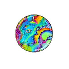 Marble Art Pattern Hat Clip Ball Marker (4 Pack) by GardenOfOphir