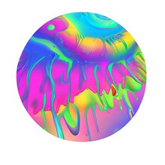 Liquid Art Pattern - Fluid Art - Marble Art - Liquid Background Mini Round Pill Box (pack Of 3) by GardenOfOphir