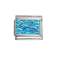 Pattern Ocean Waves Blue Nature Sea Abstract Italian Charm (9mm) by Pakemis