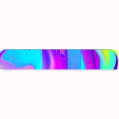 Colorful Abstract Fluid Art Pattern Small Bar Mat by GardenOfOphir