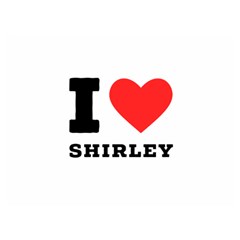 I Love Shirley Premium Plush Fleece Blanket (extra Small) by ilovewhateva